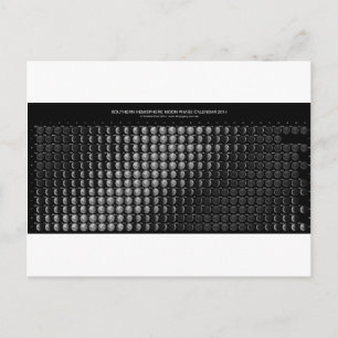 2014 Måne Phase Calendar Northern Hemisphere.png Vykort