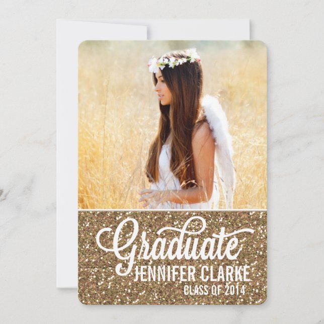 2014 MODERN SCRIPT PHOTO STUDENTEN INVITATION INBJUDNINGAR (Framsida)