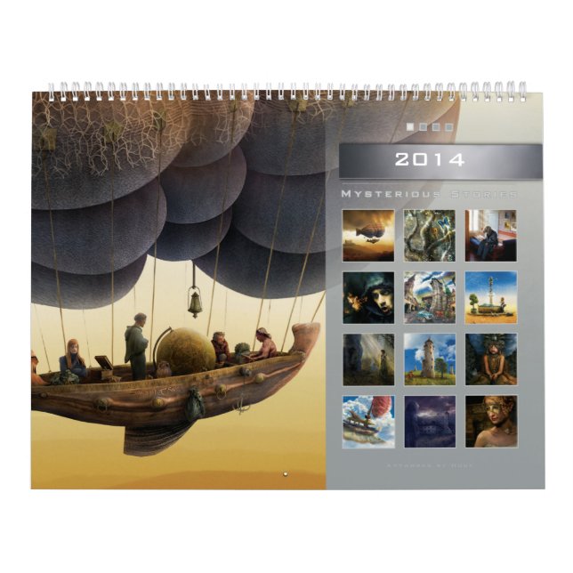 2014 Mysterious Stories (1) - Huge Wall Calendar Kalender (Omslag)