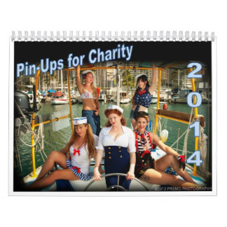 2014 pinup för välgörenhetkalender kalender