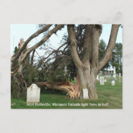 2014 Platteville, Tornado Memorabilia Postcard Vykort