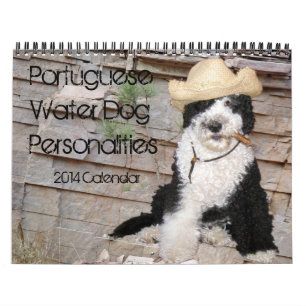 2014 portugisiska vattenhundpersonligheter kalender