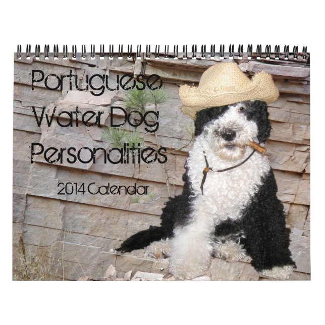2014 portugisiska vattenhundpersonligheter kalender (Omslag)