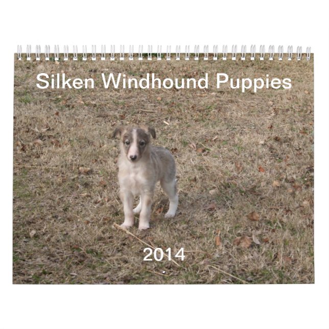 2014 Silken Windhound valpar 1-2 Kalender (Omslag)