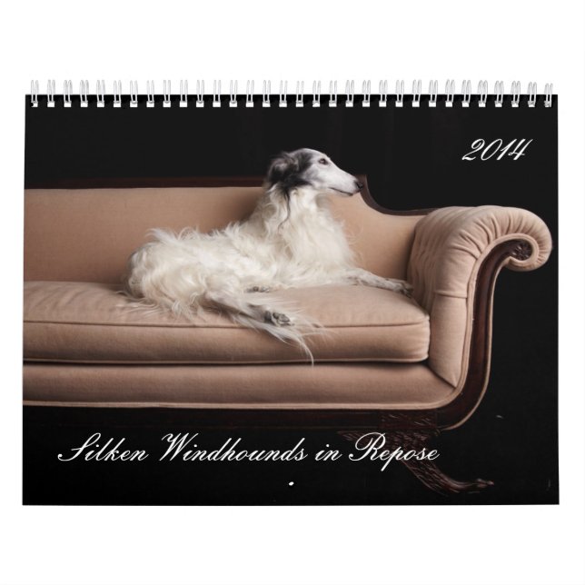 2014 Silken Windhounds i Repose 1-4 Kalender (Omslag)