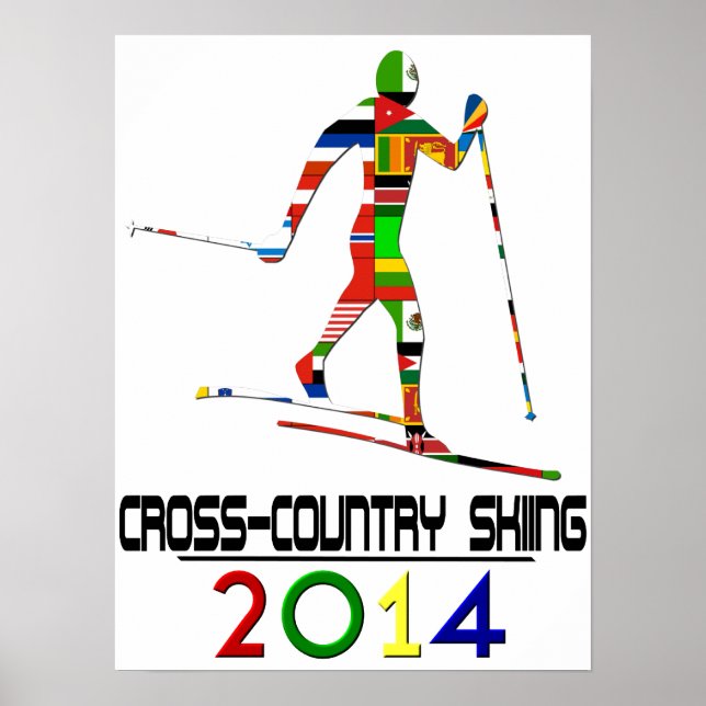 2014: Skiing mellan Kor och Land Poster (Framsidan)