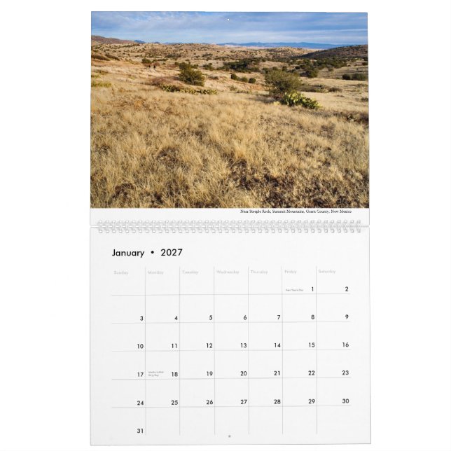 2014 Southwestern nytt - mexico kalender (Jan 2027)