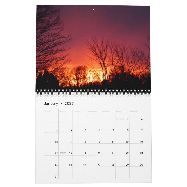 2014 Splendor of Sunsets Kalender (Jan 2027)