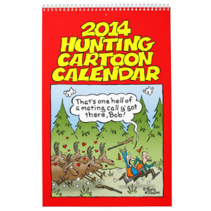2014 uppsluppna jakttecknadkalender kalender