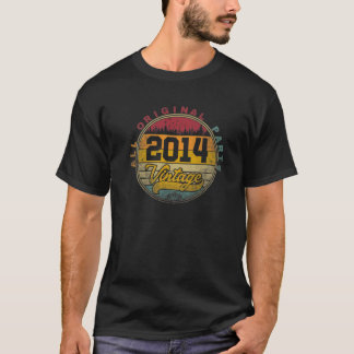 2014 Vintage Retro 7:e Birthday Gift 7 år gammal B T Shirt