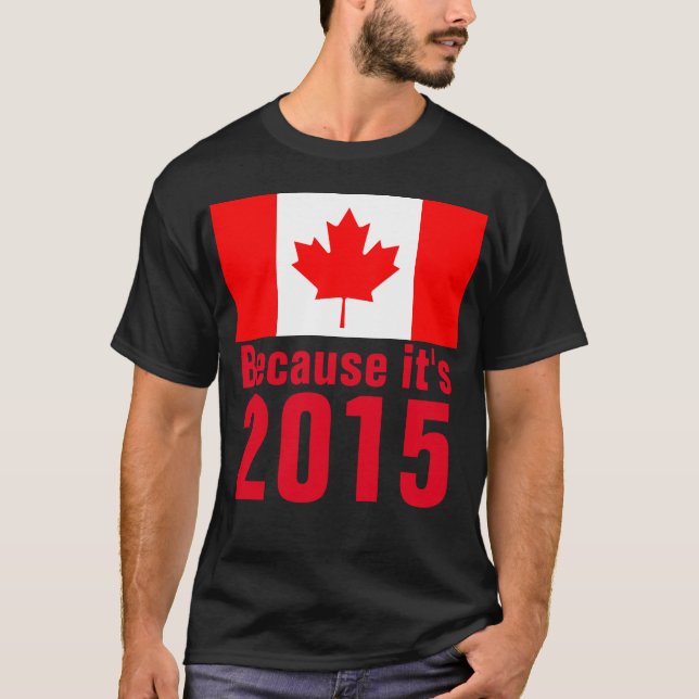 2015 är CANADA T-Shirt (Framsida)