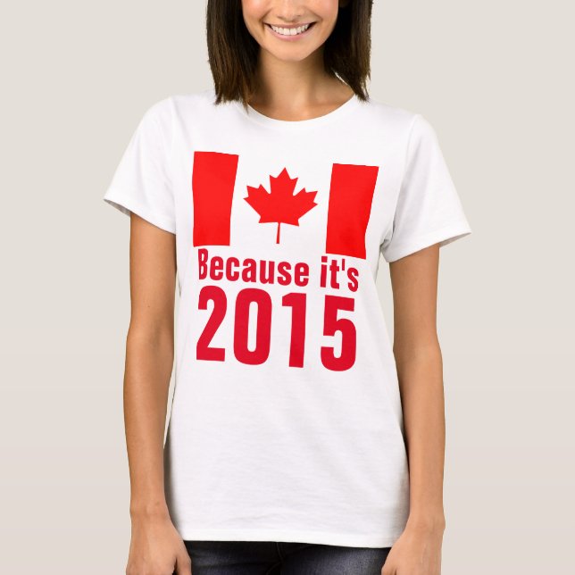 2015 är CANADA T-Shirt (Framsida)
