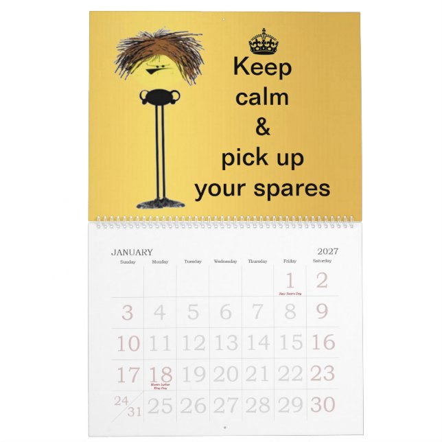 2015 eller väljer start daterar grumpy bowling kalender (Jan 2027)