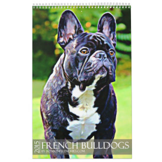 2015 FRANSKA BULLDOGGKALENDER KALENDER