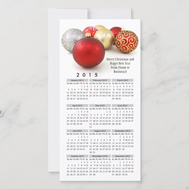 2015 Kalender - Jul - Imprint Business Julkort (Framsida)