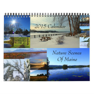 2015 kalendernaturplatser av Maine Kalender