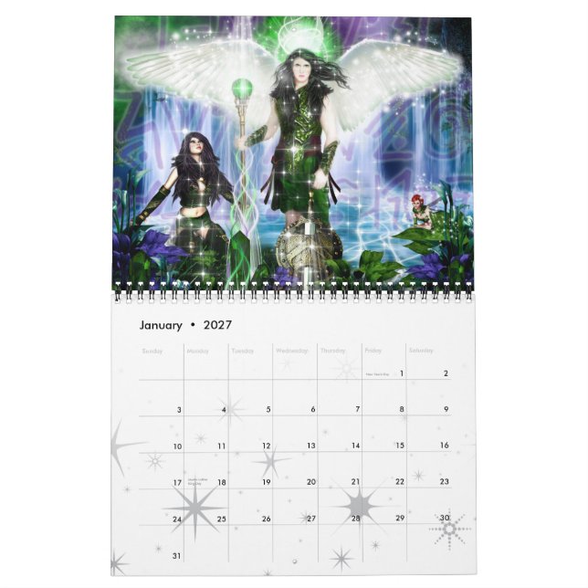 2015 Mått 3-väggskalender Kalender (Jan 2027)