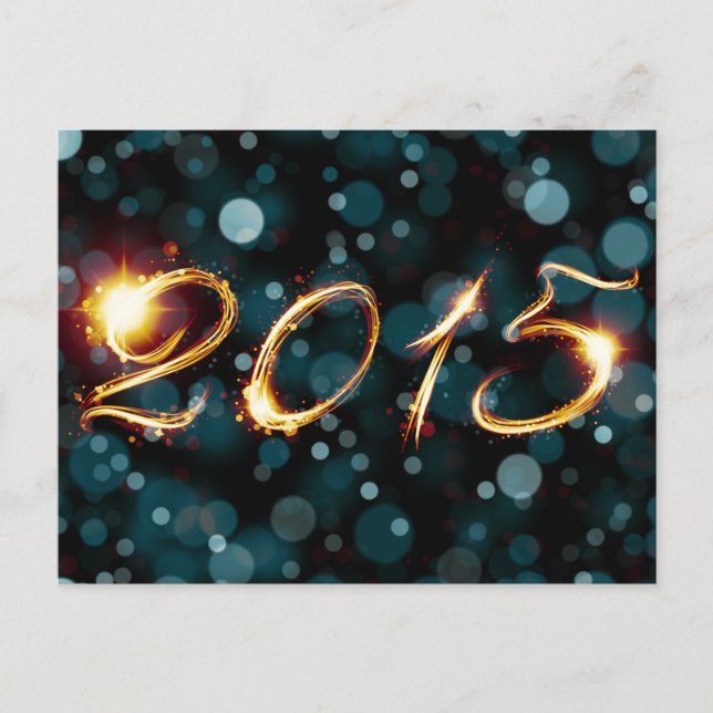 2015 partyljus inbjudan vykort (Framsida)