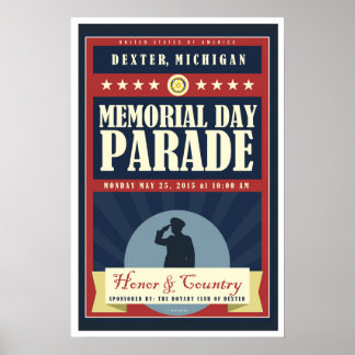 2015 Poster Dexter Michigan Memorial Day Parad