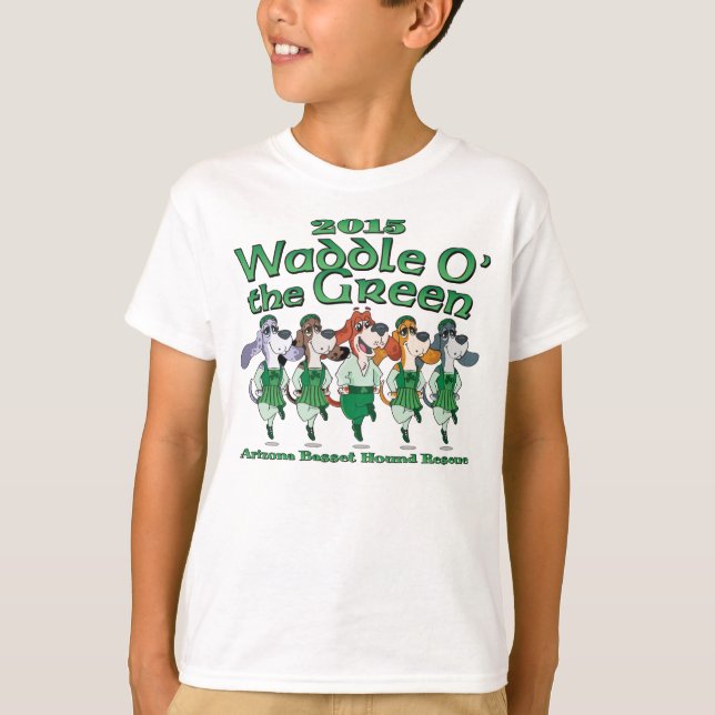 2015 Waddle O den gröna barnskjortan Tee Shirt (Framsida)