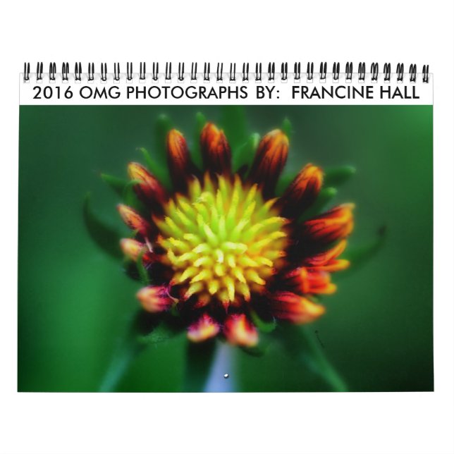 2016 års blomskalender kalender (Omslag)