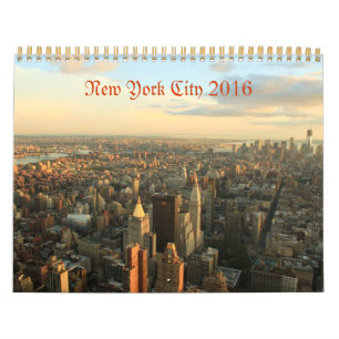2016 års fotografikalender i New York City Kalender