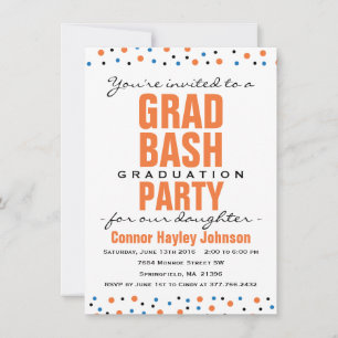 2016 års inbjudan till Grad Bash-Studentfest