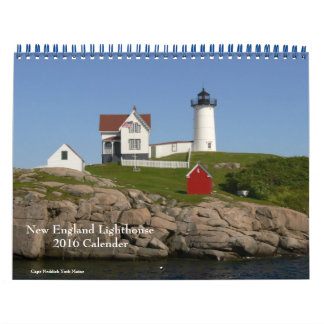 2016 års kalender för New England Lighthouse-Calen