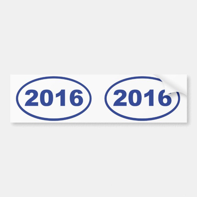 2016 blå bildekal (Framsidan)
