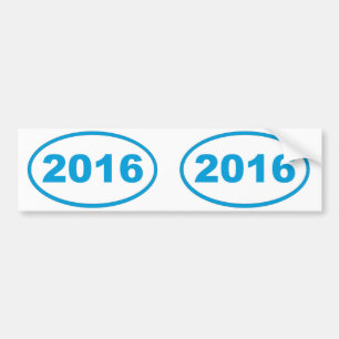 2016 cyanblå bildekal