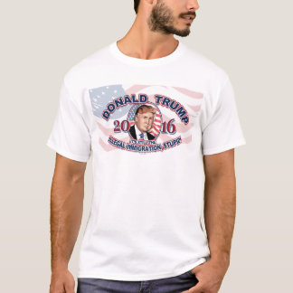 2016 Donald J. Trump Stoppa olaglig invandring T-shirt