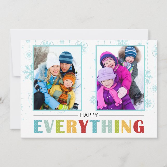 2016 Festive LYCKLIG - allt-Helgdag - kort (Framsida)