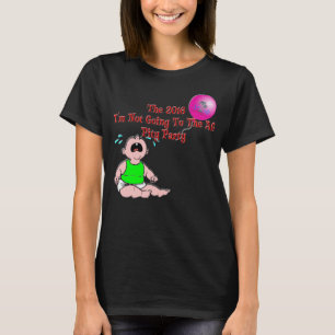 2016 förbarmande partydam röd utslagsplats för tee shirt