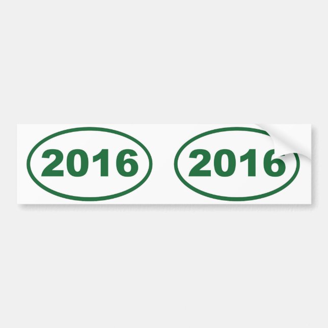 2016 grönt bildekal (Framsidan)