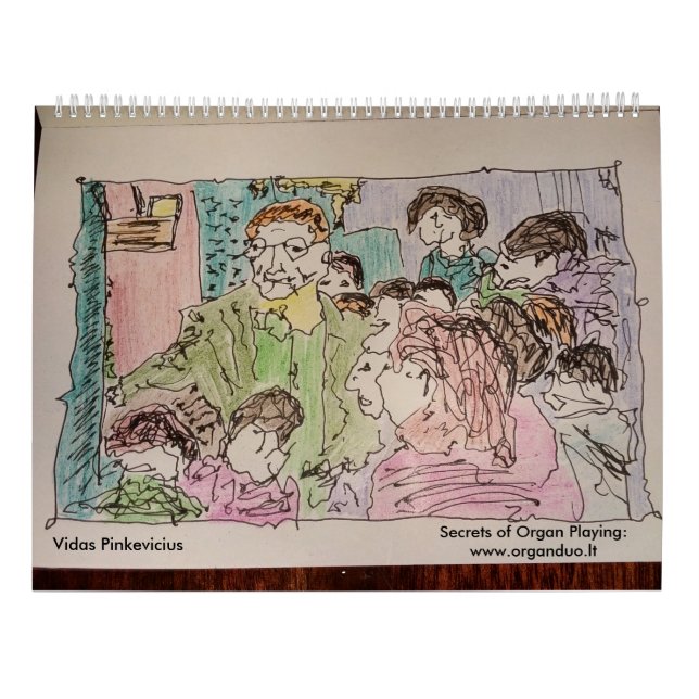 2016 hemligheter av organ som leker kalendern kalender (Baksida)