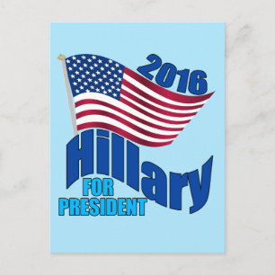 2016 Hillary for President Vykort