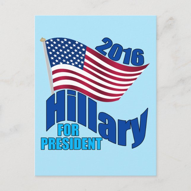 2016 Hillary for President Vykort (Framsida)