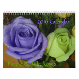 2016 Kalender-Lila & Jade Rosor Kalender