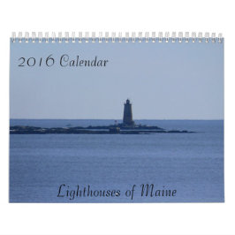 2016 Kalender Maine fyrar