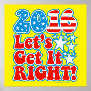 2016 låt oss få det högert! - Presidentval Poster