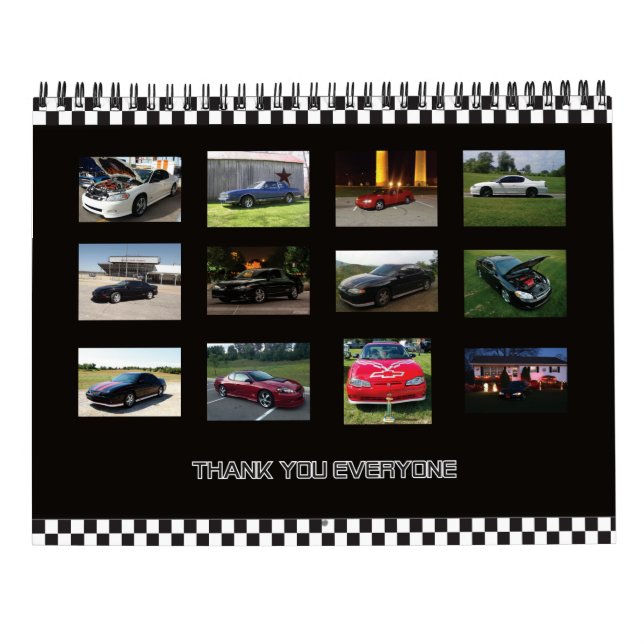 2016 Månadskalendern Kalender (Baksida)