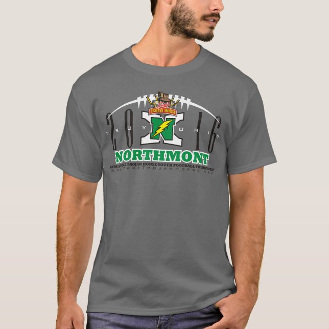 2016 Northmont Wee Bolts Trojan Horse Tee Shirt (Framsida)