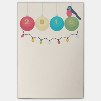 2016 - nytt år post-it block