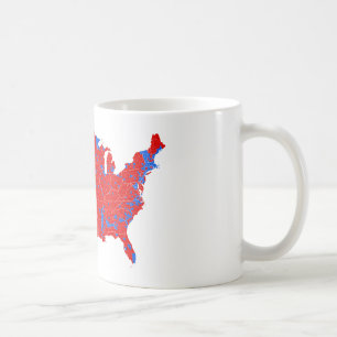 2016 presidentval - jämna resultat för län kaffemugg