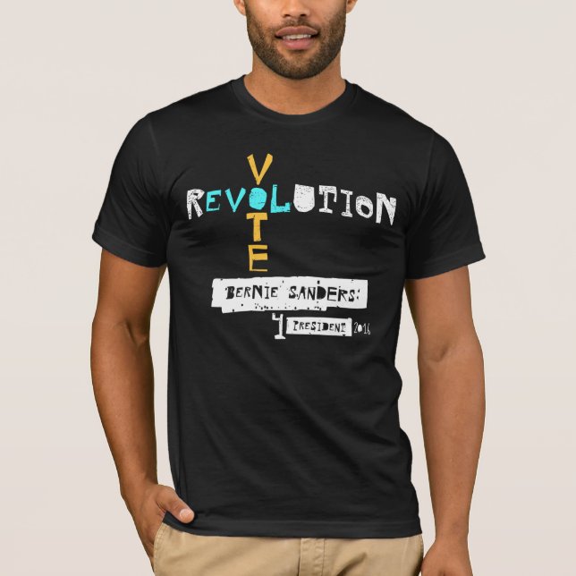 2016 rösta för revolution t-shirt (Framsida)