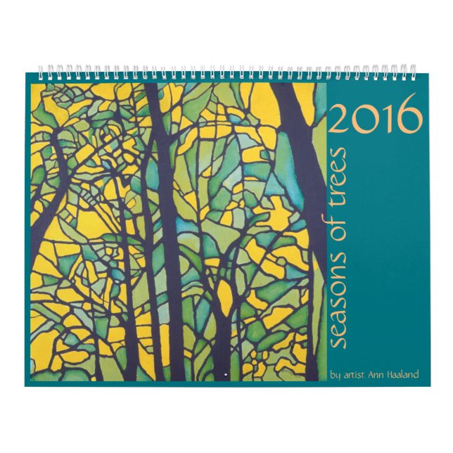 2016 säsonger av träd kalender (Omslag)