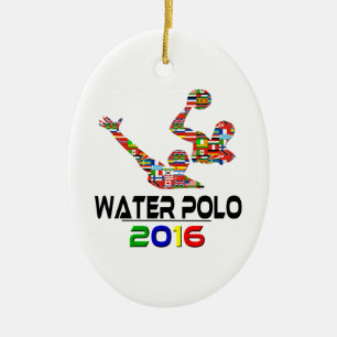 2016: VattenPolo Julgransprydnad Keramik