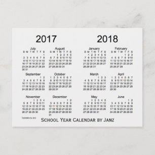 2017-2018 Skolårets vita rökkalender från Janz Vykort