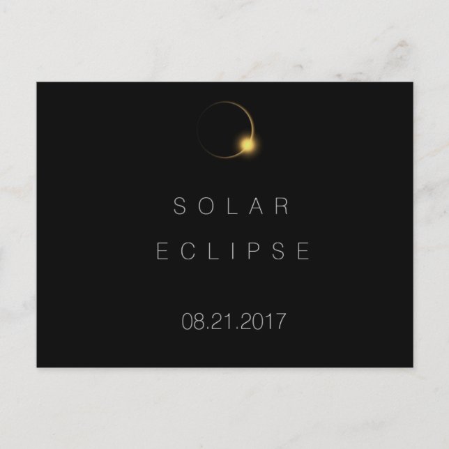 2017 American Total Solar Eclipse Vykort (Framsida)