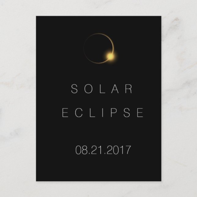 2017 American Total Solar Eclipse Vykort (Framsida)